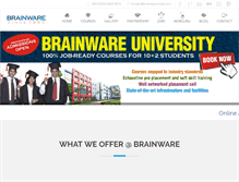 Tablet Screenshot of brainware-india.com